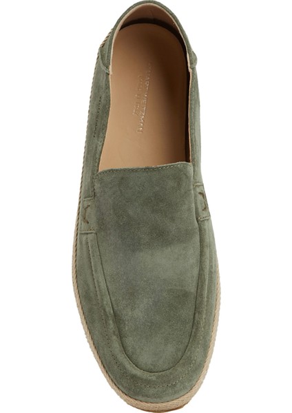 Bala Yeşil Erkek Süet Loafer