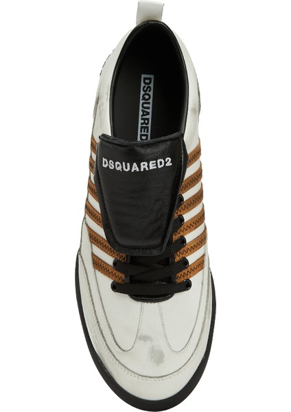 Kırık Beyaz Erkek Deri Sneaker fırsatları