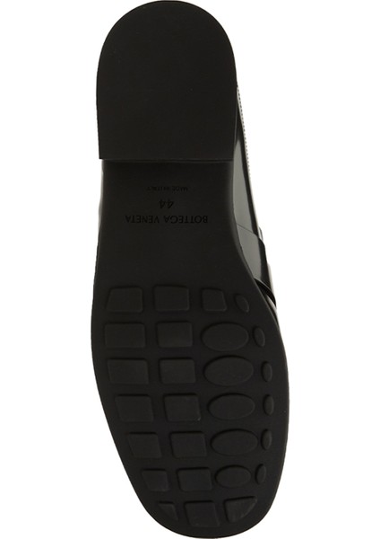 Siyah Logo Tokalı Erkek Deri Loafer indirimleri