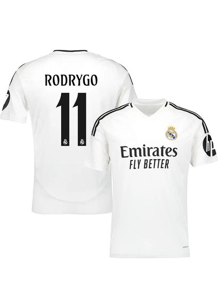 2024/25 Sezonu Real Madrid #11 Rodrygo Iç Saha Forması Beyaz fiyatları