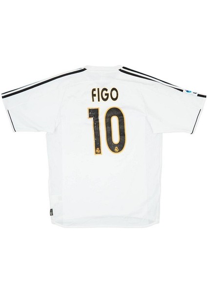 R.madrid 03/04 Iç Saha #10 L. Figo Futbol Forması Retro Kısa Kollu modelleri