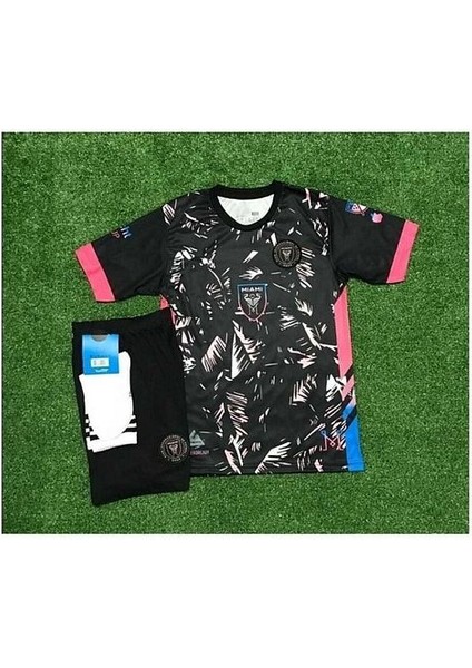 I.n.t.e.r Miami 2023/24 Yeni Sezon Lionel Messi Çocuk Forması 4'lü Set (Black)