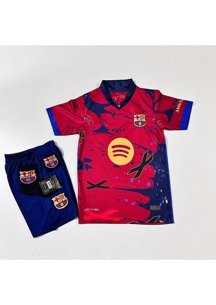 B.a.r.c.e.l.o.n.a 2025/26 Yeni Lamine Yamal Özel Konsept Çocuk Forması 4'lü Set Armalı (10) fiyatları