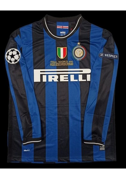 2010 Madrid Şampiyonlar Ligi Finali Diego Milito 22 Nostalji Forması Uzun Kollu fiyatları