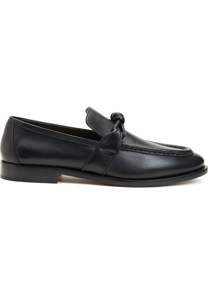 Siyah Erkek Deri Loafer