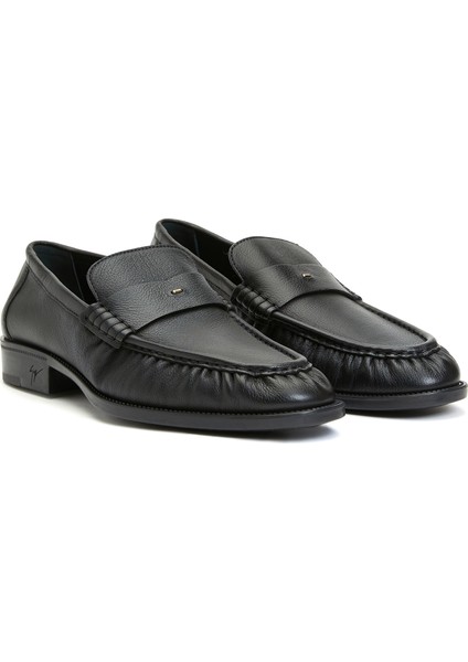 Siyah Erkek Deri Loafer