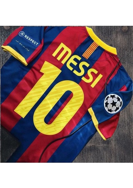 Barcelona 10/11 #10 Lionel Messi Iç Saha Retro Forması