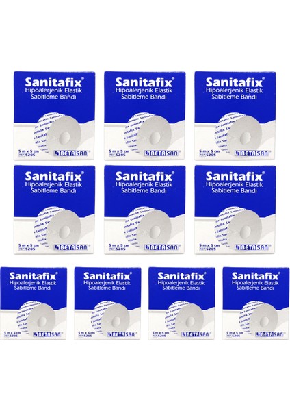 Sanitafix - Hipoalerjenik Esnek Flaster 5cm x 5cm REF:5205 - 10 Adet