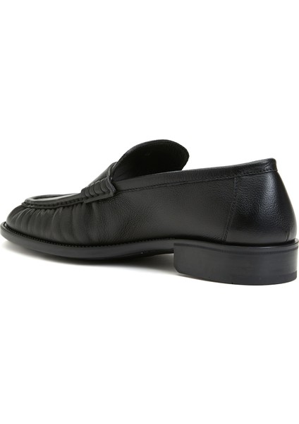 Siyah Erkek Deri Loafer
