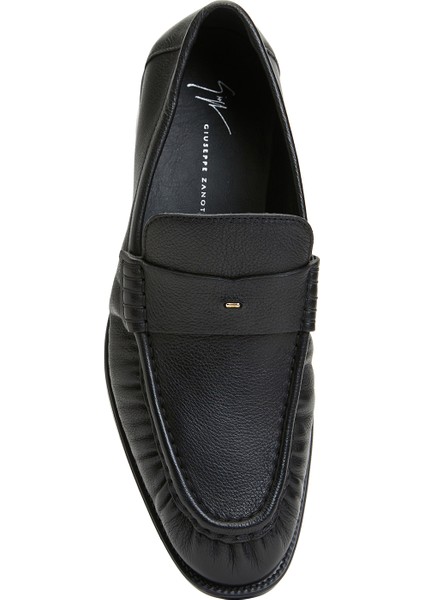 Siyah Erkek Deri Loafer