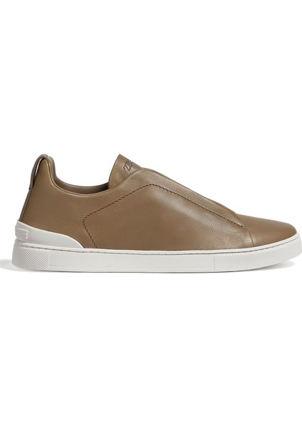 Haki Erkek Deri Sneaker