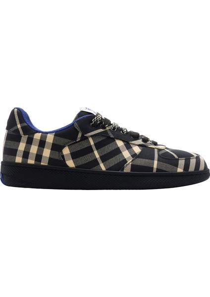 Check Terrace Siyah Deri Erkek Sneakers