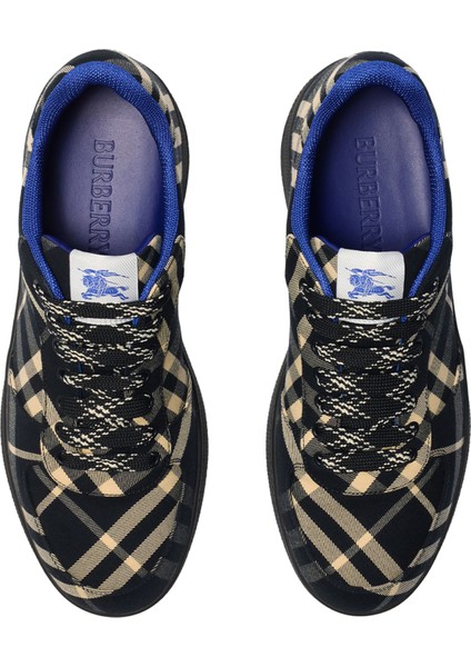 Check Terrace Siyah Deri Erkek Sneakers