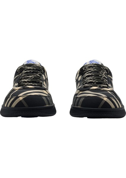Check Terrace Siyah Deri Erkek Sneakers