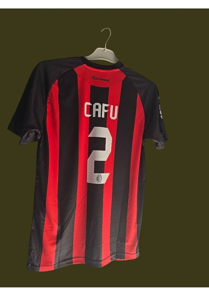 Ac Mılan 2007 2008 #2 Cafu Home Shırt Super Cup Fınal Forması fırsatları