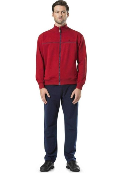 7200 Eşofman+Pijama 4 Parça Damat Çeyiz Seti-Bordo