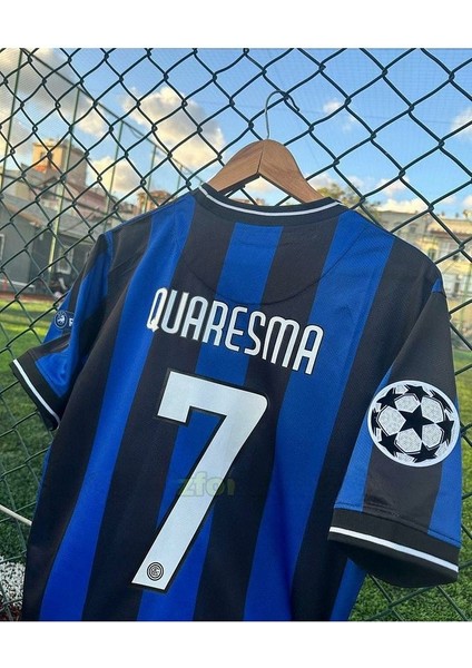 2010/11 Inter #7 Quaresma Iç Saha Forması Kısa Kollu (Blue)