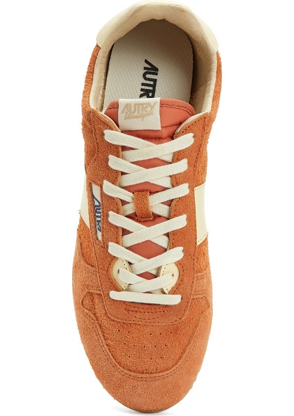 Turuncu Erkek Deri Sneaker