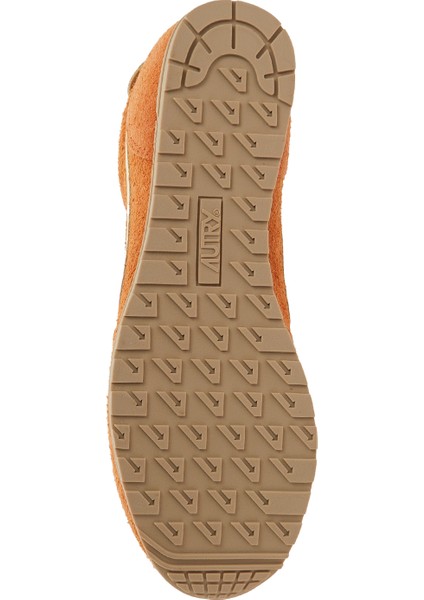 Turuncu Erkek Deri Sneaker