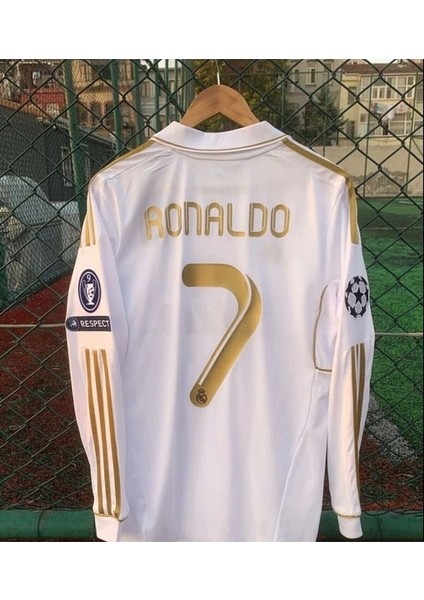 #7 Cristiano Ronaldo R.e.a.l M.a.d.r.i.d 2011-12 Sezon Nostalji Uzun Kollu Forması (Byz)