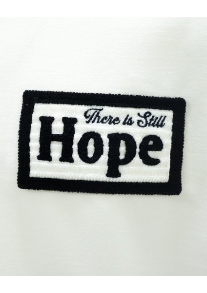 Erkek Kısa Kol Hope Oversize Ekru