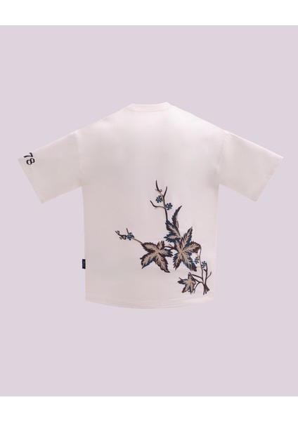 Erkek Kısa Kol Exotic Flowers Ekru Tişört fiyatları