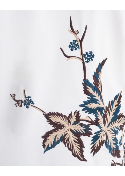 Erkek Kısa Kol Exotic Flowers Ekru Tişört modelleri