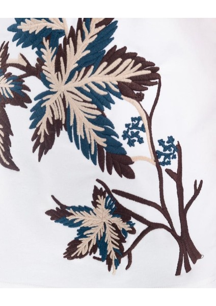 Erkek Kısa Kol Exotic Flowers Ekru Tişört fırsatları