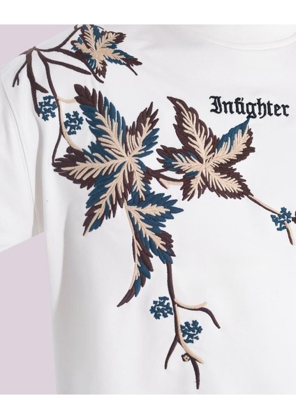 Erkek Kısa Kol Exotic Flowers Ekru Tişört indirimleri