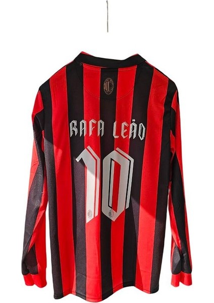 Milan 125.YIL #10 Rafael Leao Baskılı Özel Forması Uzn Kollu