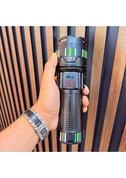 PD-12800 45 Watt 4500 Lümen Zoomlu Profesyonel Avcı El Feneri