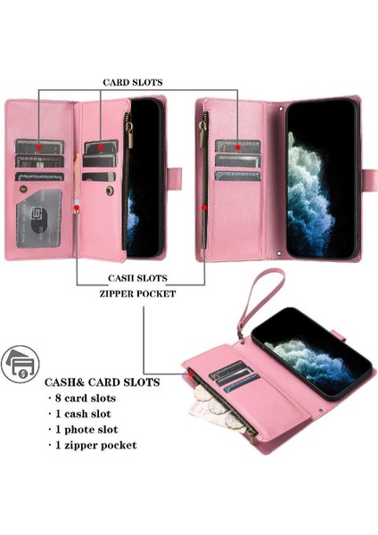 Xiaomi Poco X7 Pro Pu Deri Çanta Kapak Cüzdan Fermuar Kartı (Yurt Dışından) modelleri