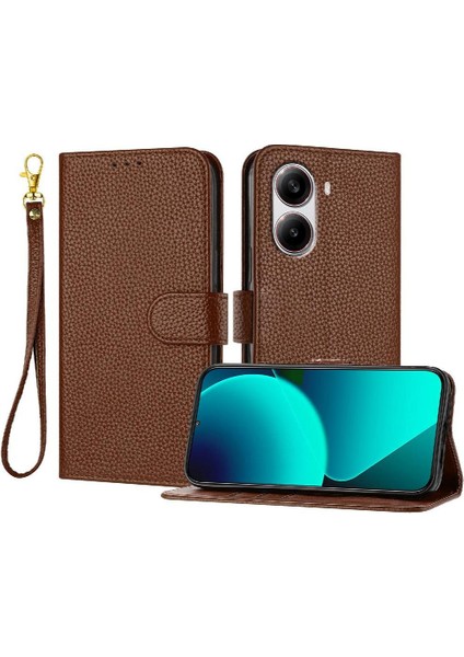 Telefon Kılıfı Için Xiaomi Poco X7 Pro 5g Pu Deri Cüzdan Flip Folio Kart (Yurt Dışından)