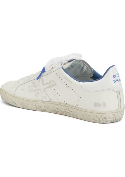 Steven Beyaz Erkek Deri Sneaker