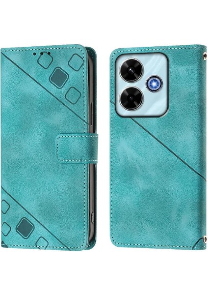 Xiaomi Poco M6 4g Manyetik Deri Kart Tutucu Cüzdan Kapak Kapak Için Kılıf (Yurt Dışından)