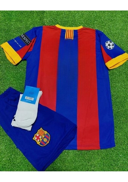 Barcelona 2011 Şampiyonlar Ligi Finali Çocuk Nostalji Forması 4 Lü Set