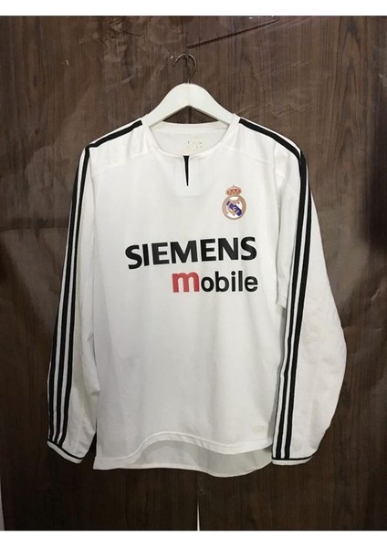 2003/04 R.madrid Iç Saha #isimsiz Futbol Forması Retro Uzun Kollu