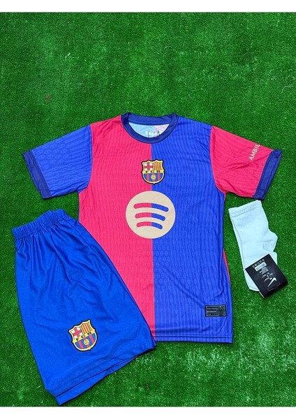 Fc/ Barcelona #8 Pedri 2024/25 Iç Saha Çocuk Forması 4 Lü Set