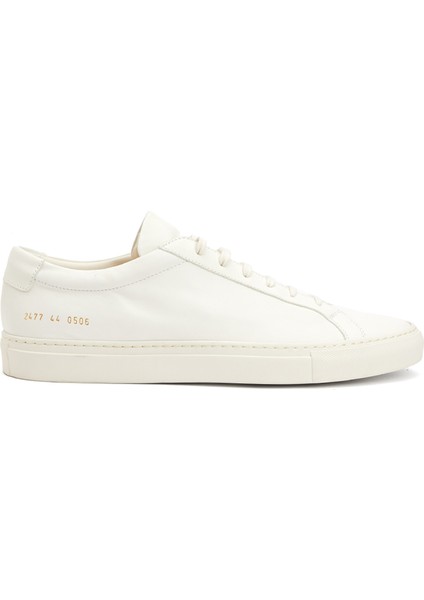 Beyaz Erkek Deri Sneaker