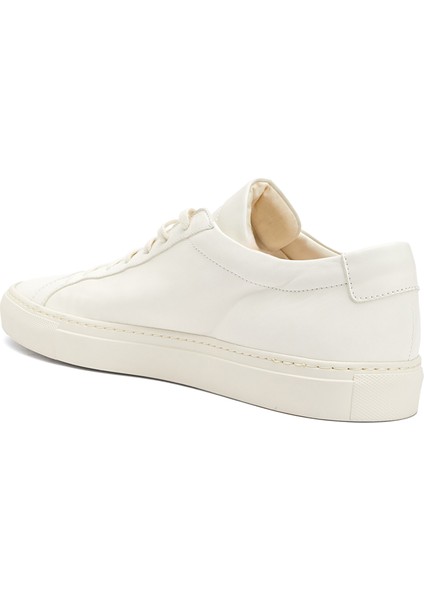 Beyaz Erkek Deri Sneaker