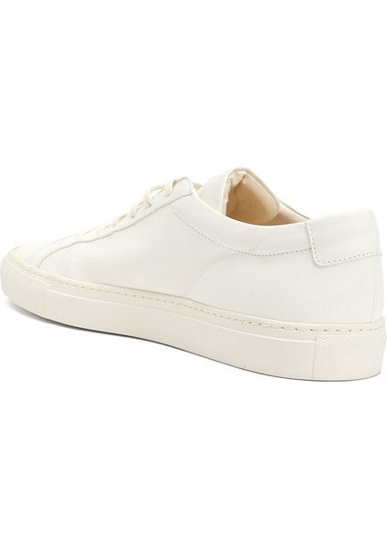 Beyaz Erkek Deri Sneaker
