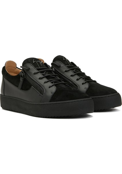 Siyah Erkek Deri Sneaker