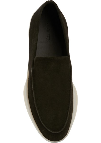 Haki Erkek Deri Loafer