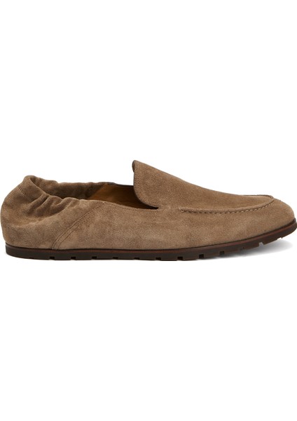 Kahverengi Erkek Süet Loafer