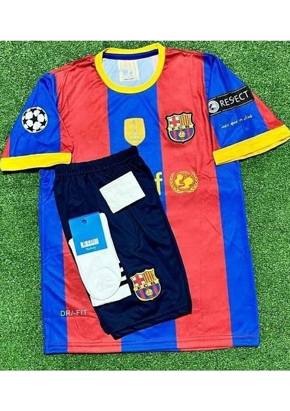 #5 Puyol Barcelona 2011 Şampiyonlar Ligi Finali Çocuk Nostalji Forması 4 Lü Set fiyatları