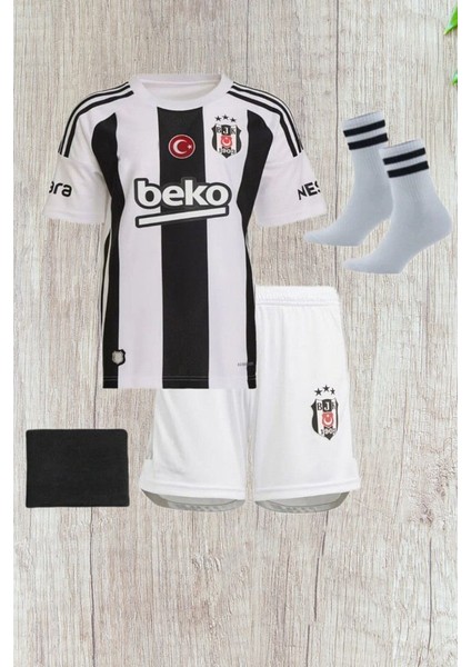 Yeni Sezon 2024/25 Вєşíktαş #isimsiz Iç Saha Çocuk Forması 4 Lü Set Çubuklu