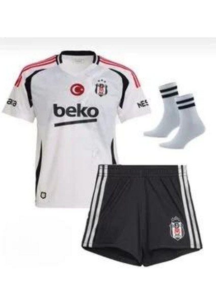 2024/25 Вєşíktαş #10 Kenny Arroyo Alternatif Çocuk Forması 4 Lü Set Beyaz