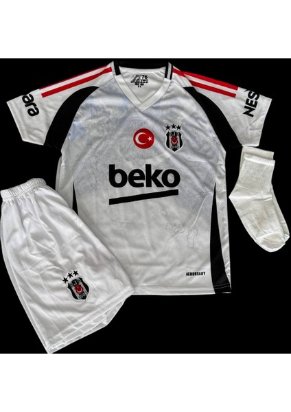 2024/25 Вєşíktαş #10 Kenny Arroyo Alternatif Çocuk Forması 4 Lü Set Beyaz fiyatları