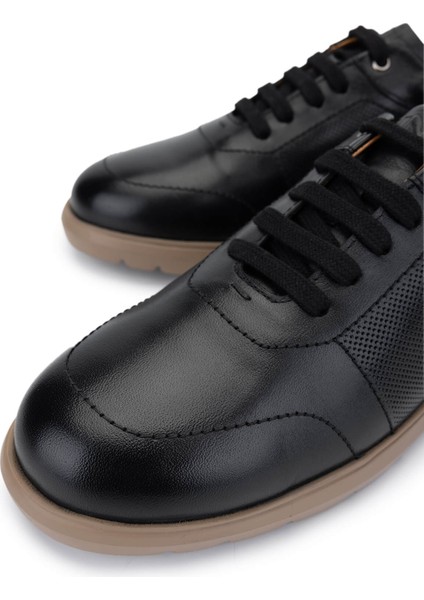 Erkek Hakiki Deri Siyah Sneakers & Spor Ayakkabı 1093 1198 Erk Ayk Y25 Sıyah Nappa Dr modelleri