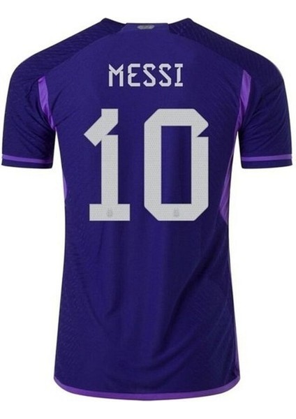 Arjantin Milli Takımı #10 Lionel Messi 2022 Dünya Kupası Forması